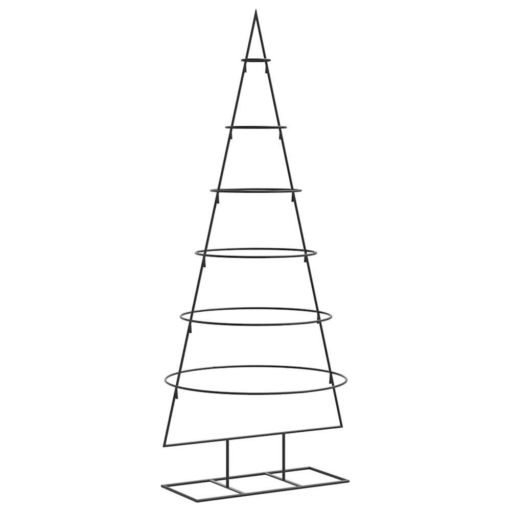 Arbre de noël en métal pour décoration noir 150 cm