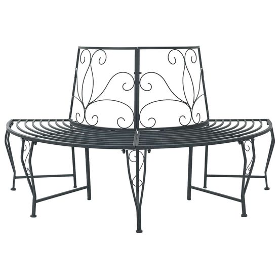 Banc d'arbre 4-nombre de places 160 x 80 x 89 cm acier