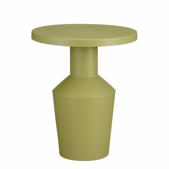 Mica decorations feroza table d'appoint - h41 x ø34 cm - métal - vert clair