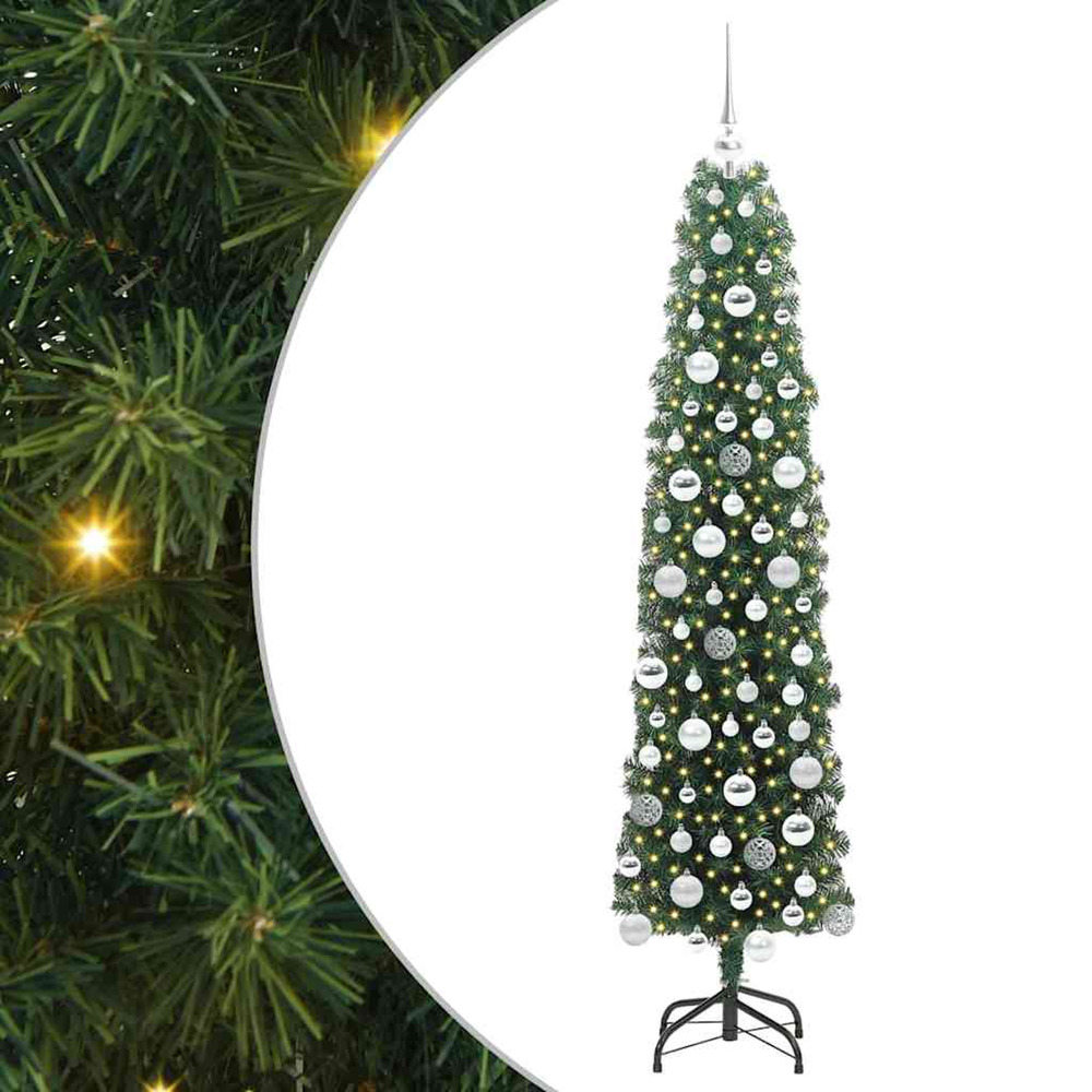 Sapin de noël artificiel vert 180 cm pvc et acier et plastique