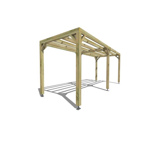 Pergola bois • 6m x 2m • indépendante • sens largeur • livraison comprise