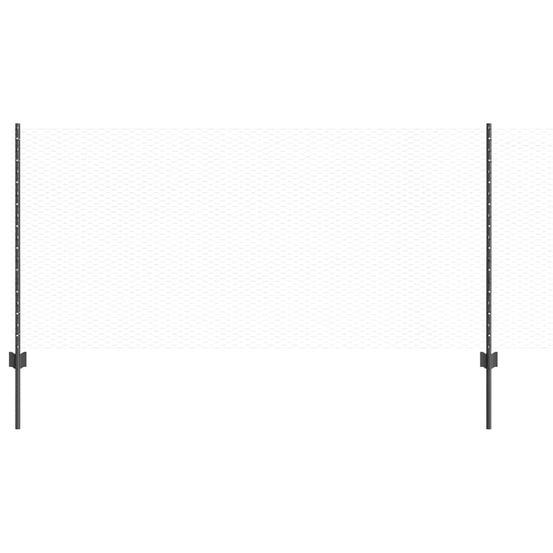 Clôture hexagonale avec poteau 10 x 1 m acier recouvert de pvc