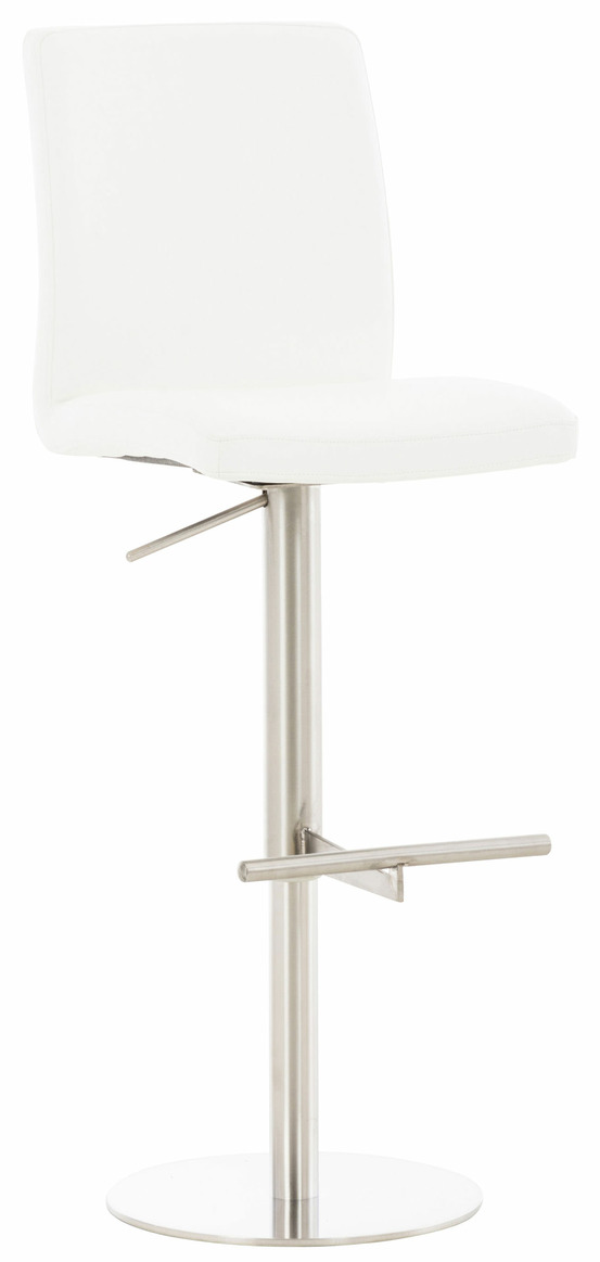 Tabouret de bar cadiz simili cuir acier inoxydable