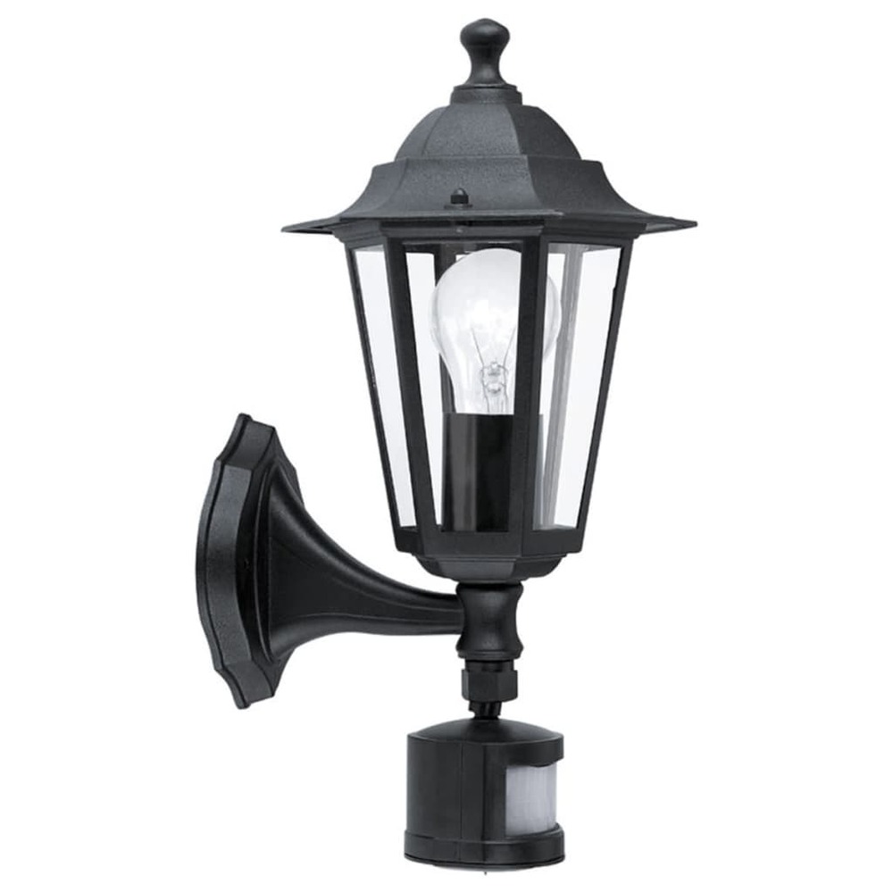 Lampe murale d'extérieur laterna 4 avec capteur noir 22469