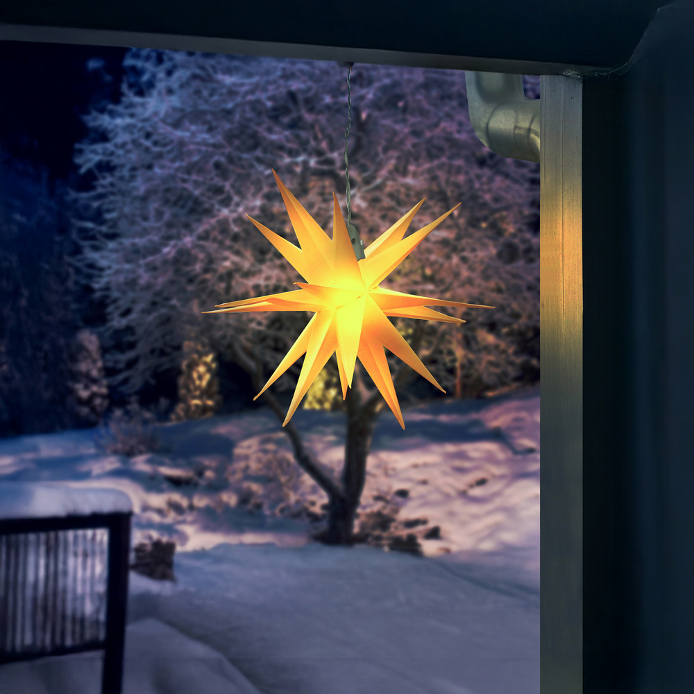 Esotec solar étoile lumineuse ø35cm pour l'extérieur étoile de noël décoration de noël 102573