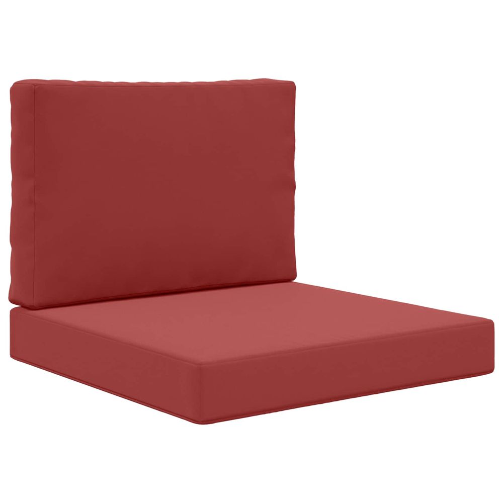 Coussin de canapé d'extérieur polyester bordeaux 60 x 60 cm