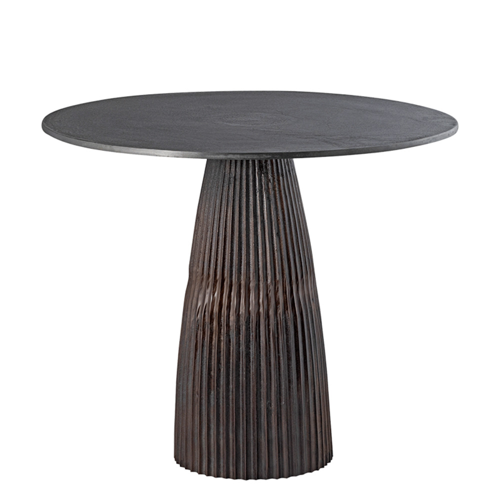 Table ronde amanda marron 88x88x74cm