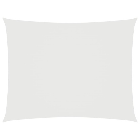 Voile de parasol tissu oxford rectangulaire 2,5x3,5 m blanc