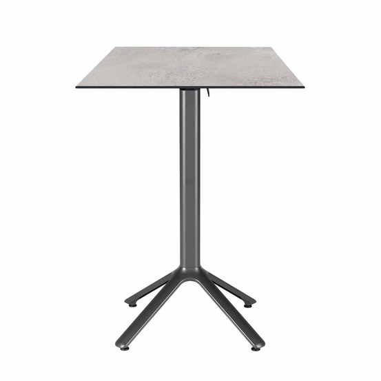 Restootab - table haute pliable nemo pour intérieur/extérieur pierre claire 60x60