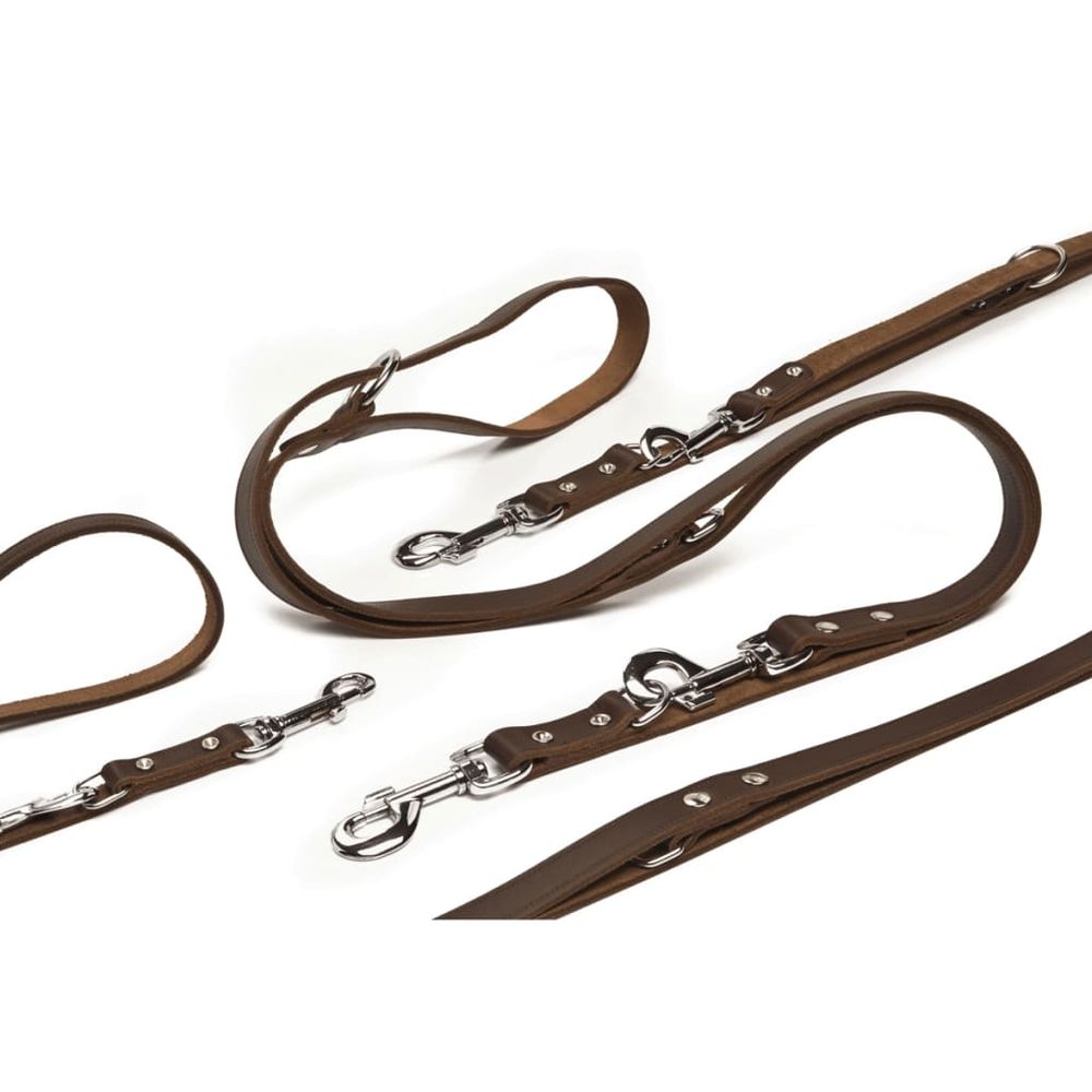 Laisse de dressage cuir marron 200x1,8 cm 736402