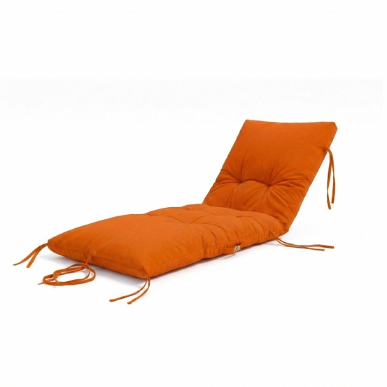 Coussin pour bain de soleil en polyester 185 x55cm orange