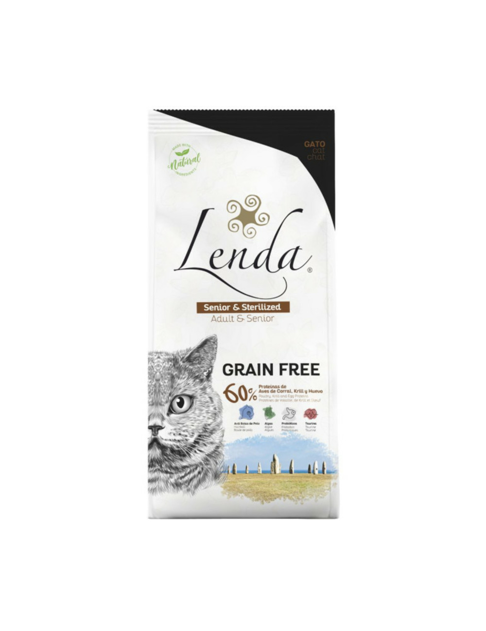 Adult cat senior & sterilized grain free - croquettes chat senior sans céréales au poulet - 2kg