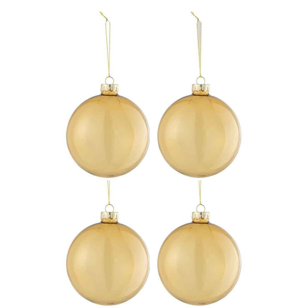Lot de 4 boules de noël 