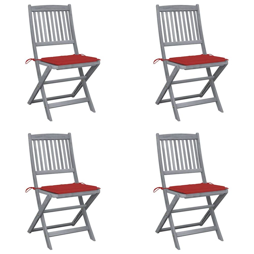 Chaises pliables d'extÃ©rieur 4 pcs
