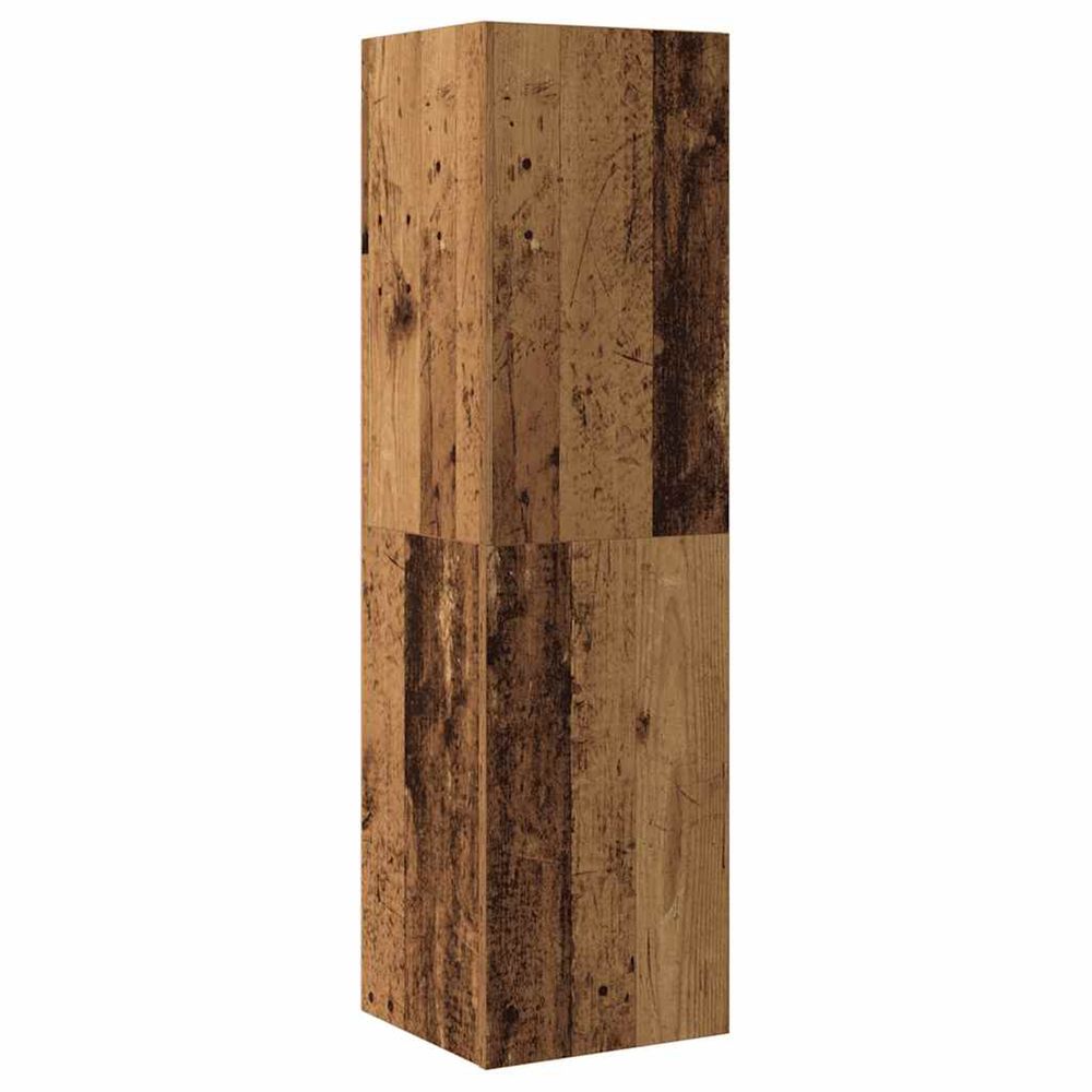 Meuble tv vieux bois 30,5x30x110 cm bois d'ingénierie