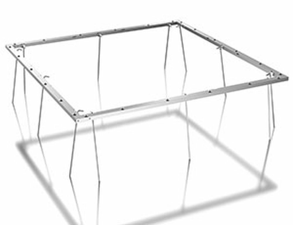 Cadre de sol avec seuil de porte pour l'abri de jardin - taille s - 108x180 - aluminium