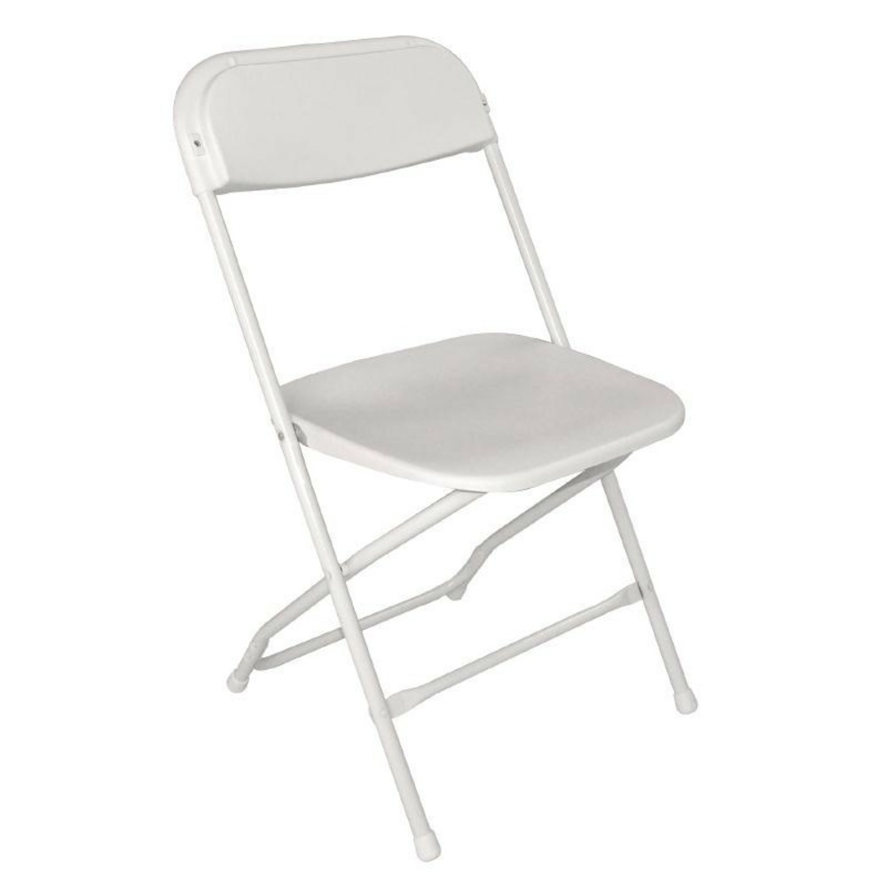 Chaises pliantes blanches lot de 10 - bolero