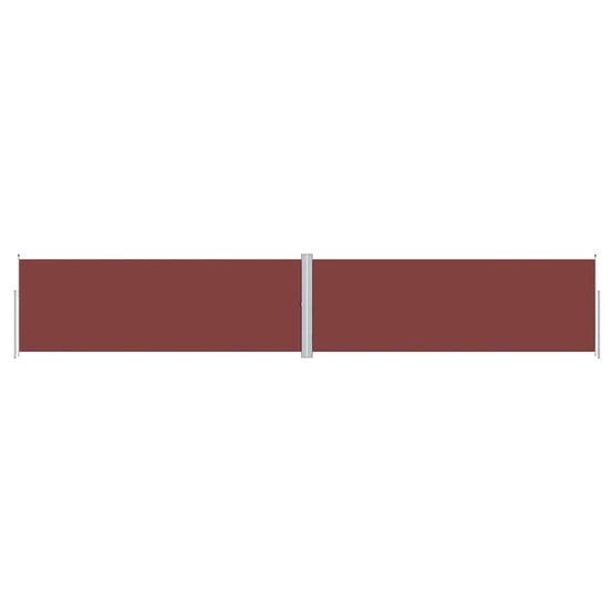 Auvent latéral rétractable marron 180x1000 cm