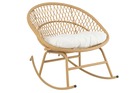 Chaise basse avec coussin zayo me/ro beig