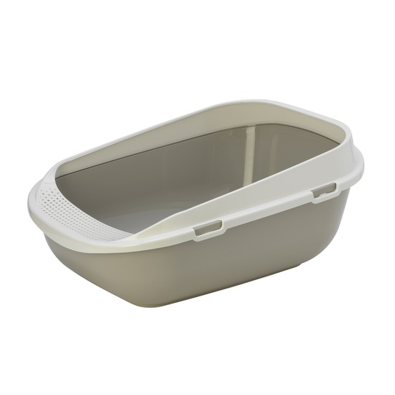 Bac à litière garfy gris xl spécial grands chats