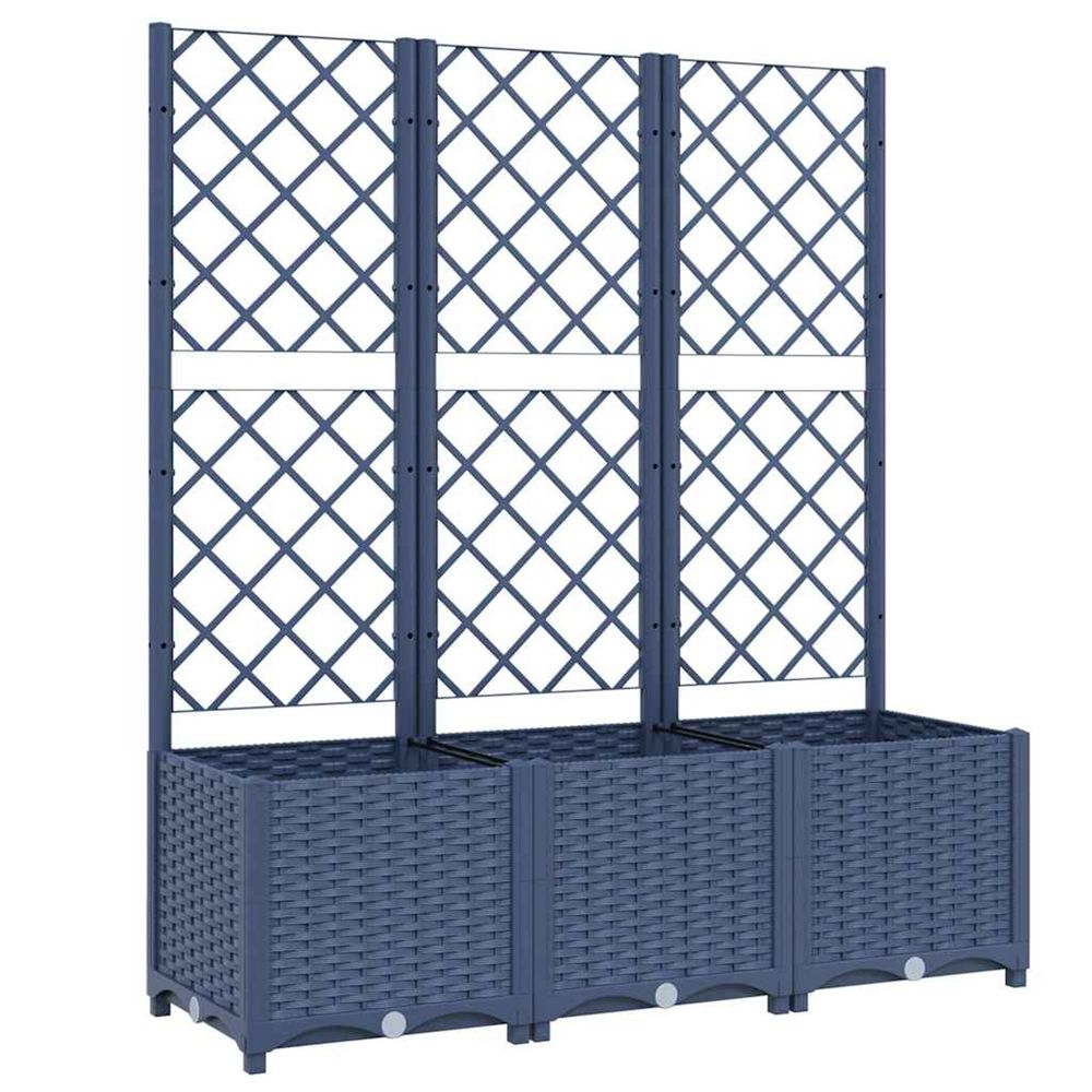 Jardin gris bleu 120 x 40 x 136 cm