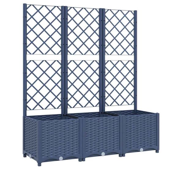 Jardin gris bleu 120 x 40 x 136 cm