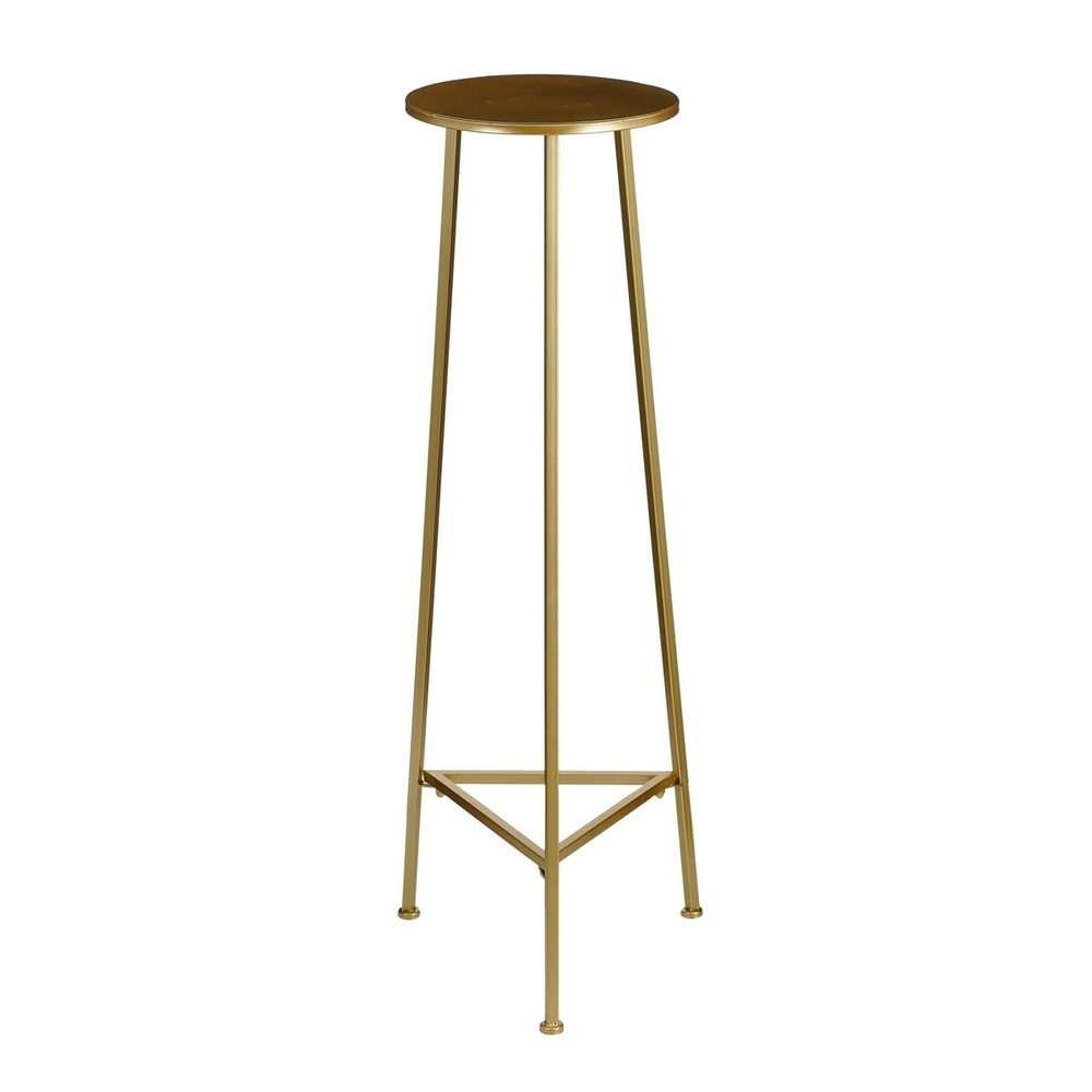 Mica decorations adine table à plantes - h120 x ø35 cm - doré