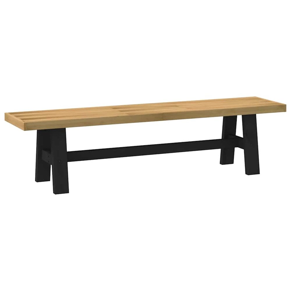 Banc à manger noain pieds en forme de a 180x40x45 cm massif pin