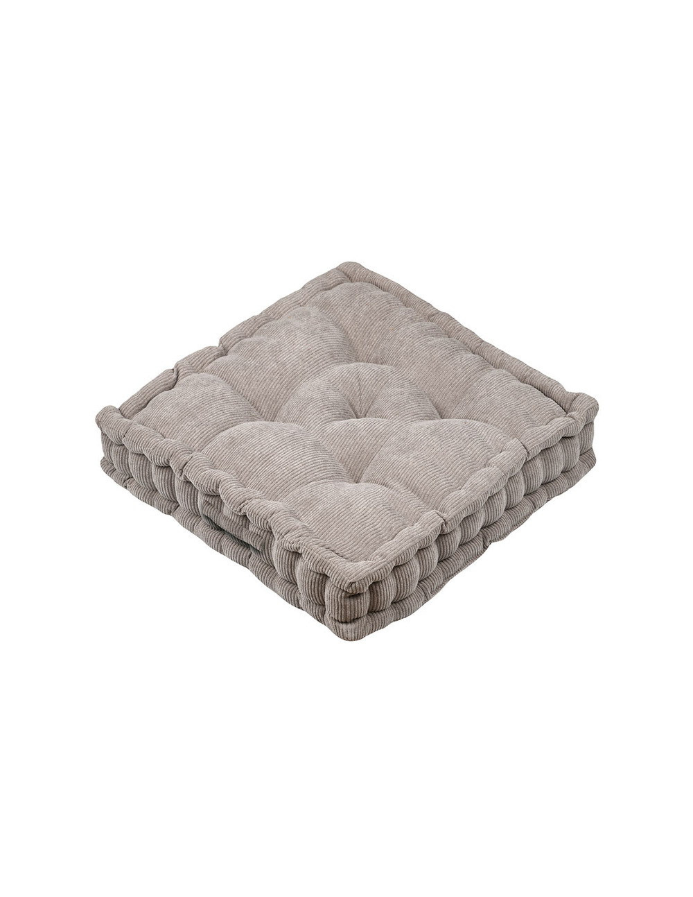 Coussin de sol dandy taupe 45x45x10cm - stof