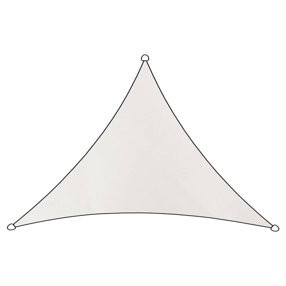 Tissu d'ombrage como polyester triangle 3x2,5x2,5m blanc