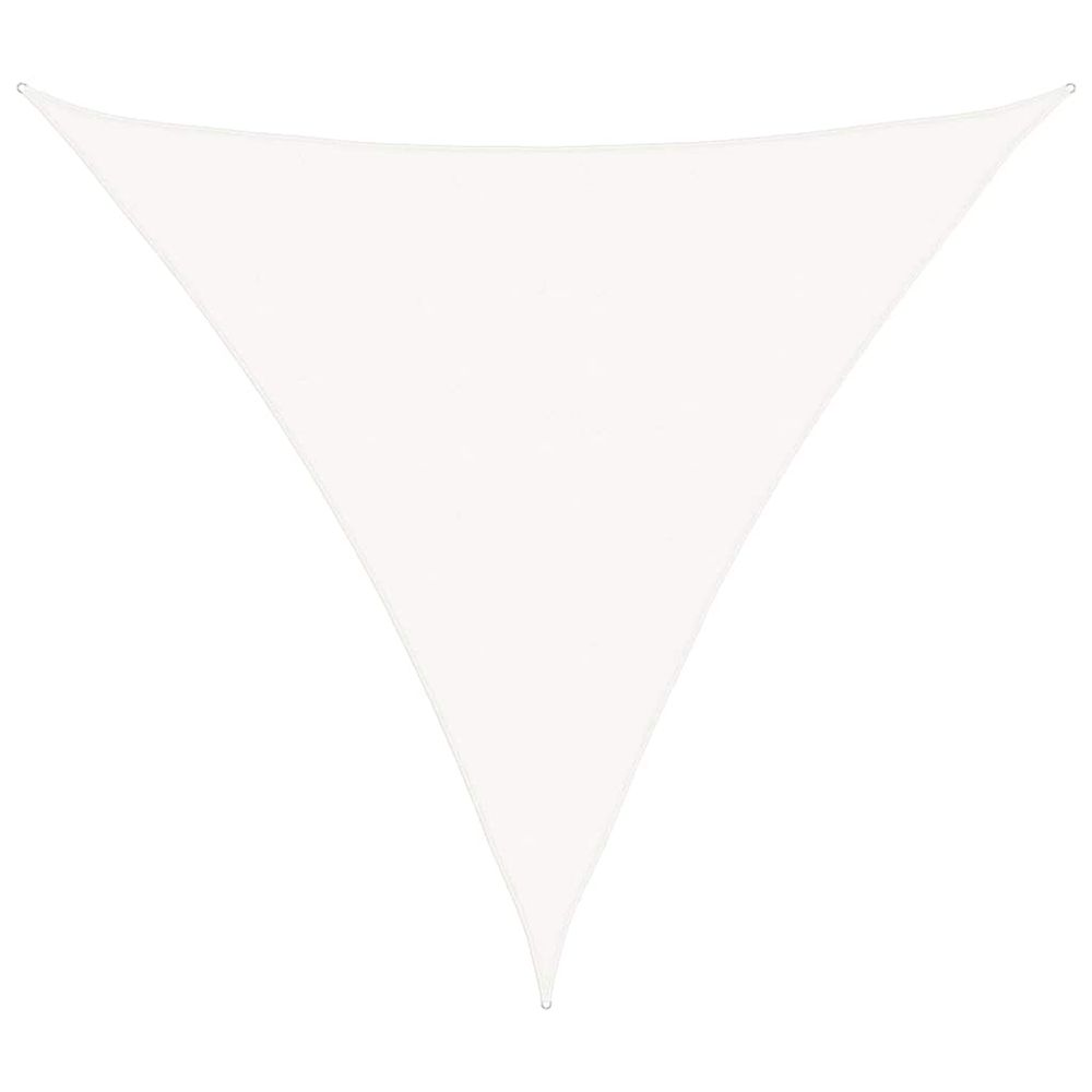Voile d'ombrage 160 g/m² blanc 6x6x6 m pehd