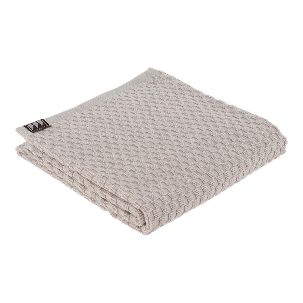 Serviette de toilette 50x90 cm 100% coton damier - grege
