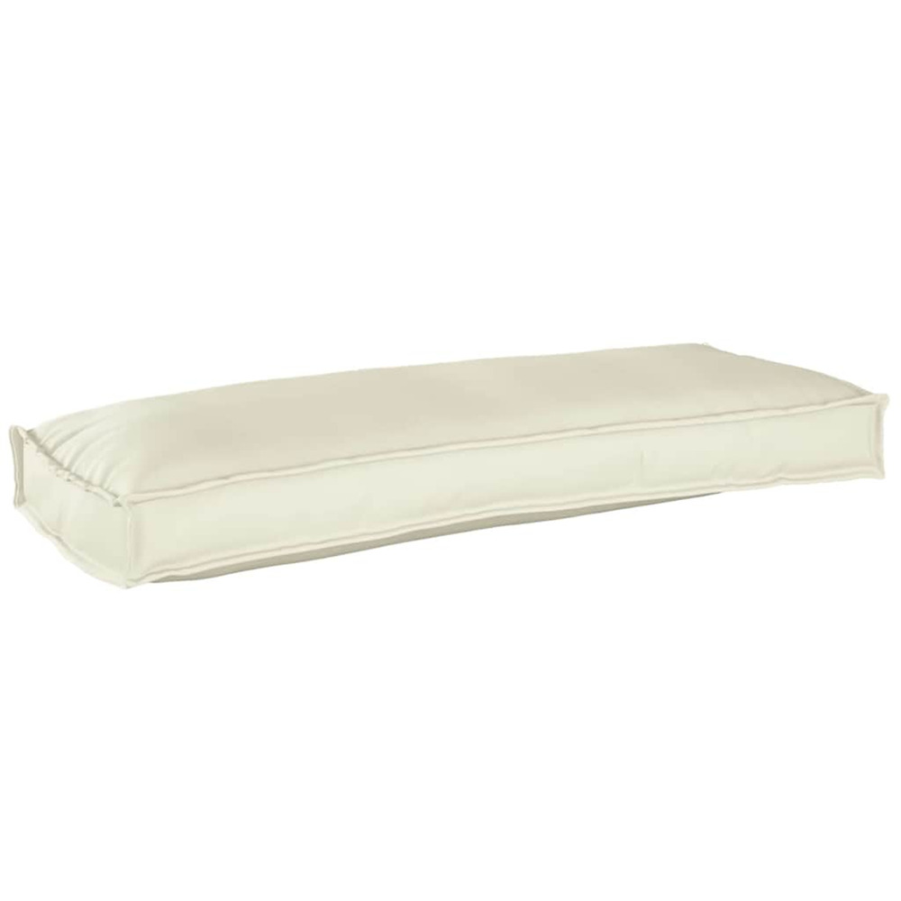 Coussin crème 100 x 40 x 8 cm tissu oxford