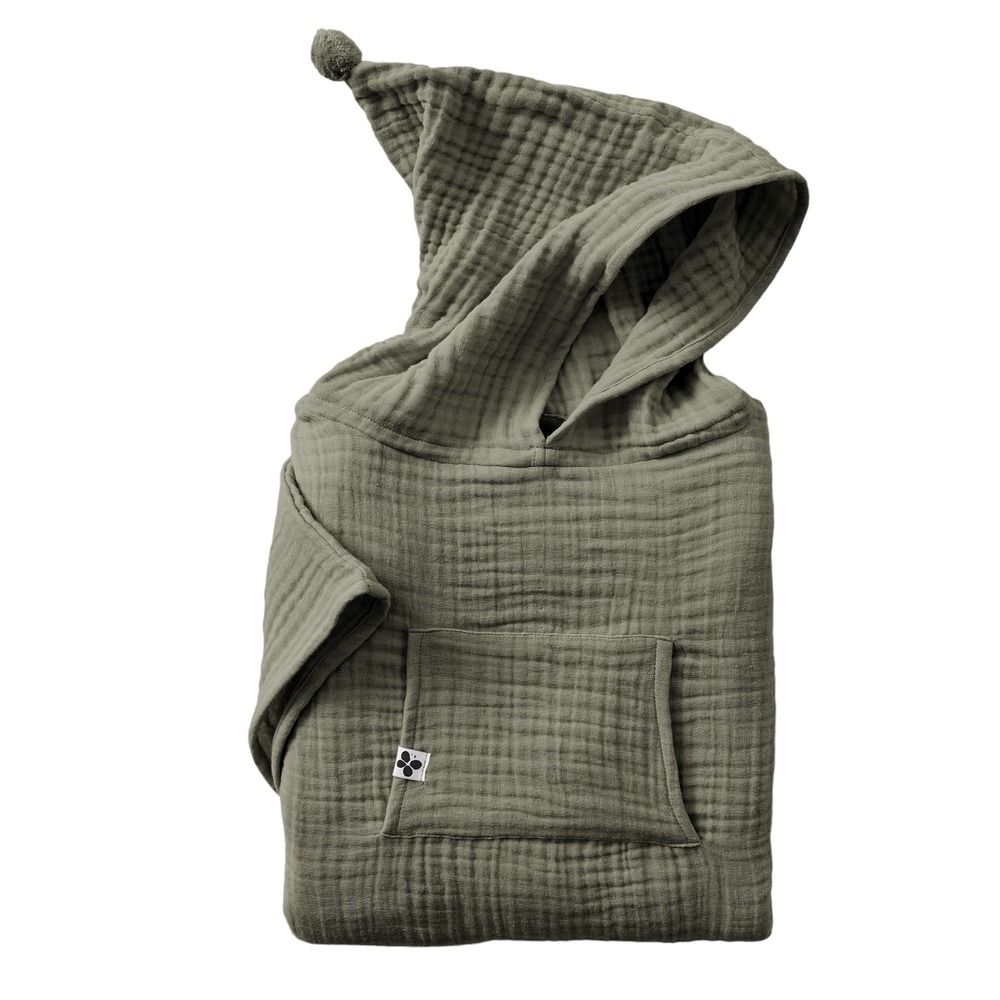 Petit poncho enfant mixte en gaze de coton gaia