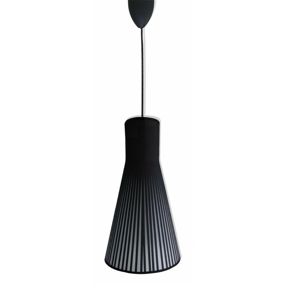 Lustre plastique noir - décoration d'autrefois
