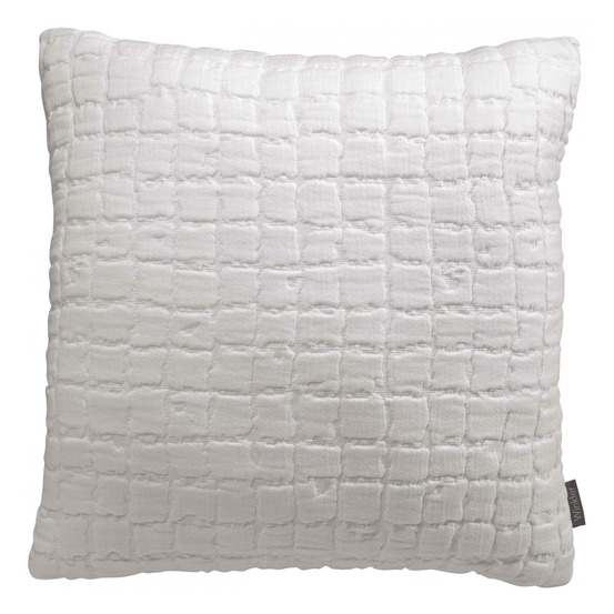 Coussin stonewashed swami blanc 45 x 45 cm