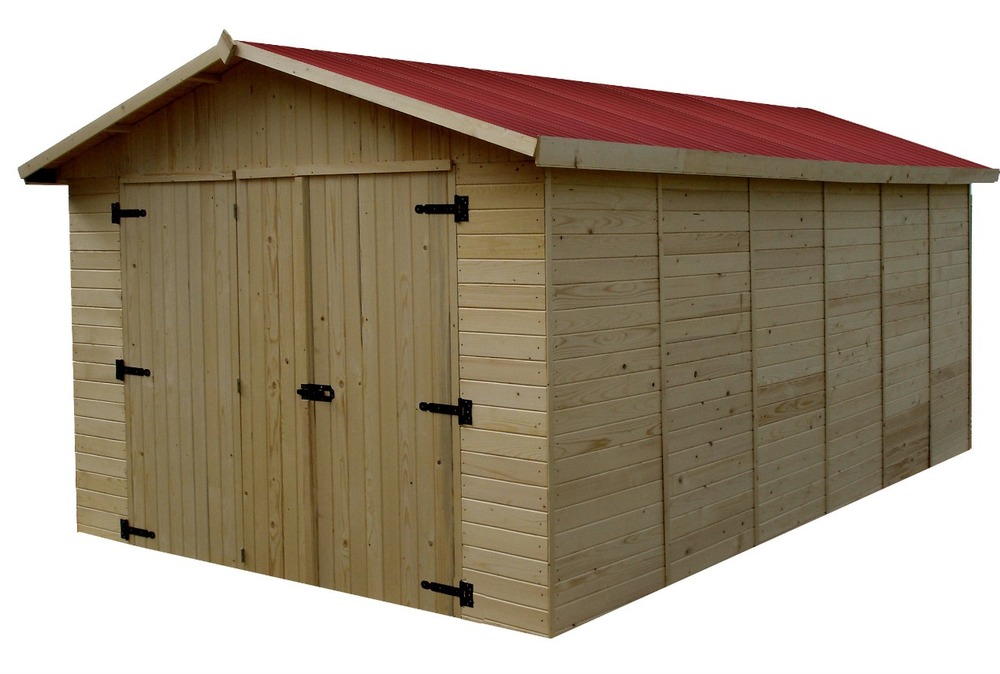 Garage 15. 60m² bois naturel - ed2848n