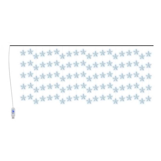 Guirlande lumineuse à étoiles led 500 led bleu 8 fonctions