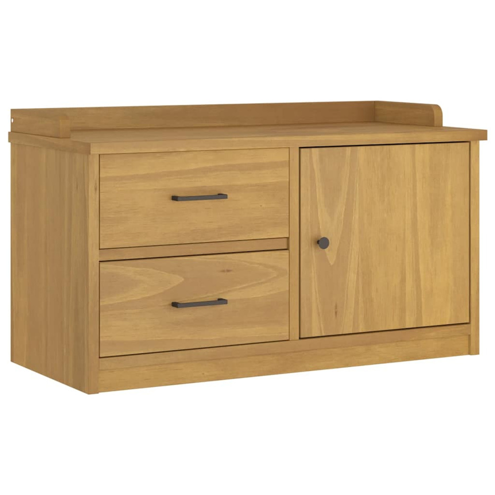 Banc de couloir sandnes 87x40x50 cm bois de pin massif