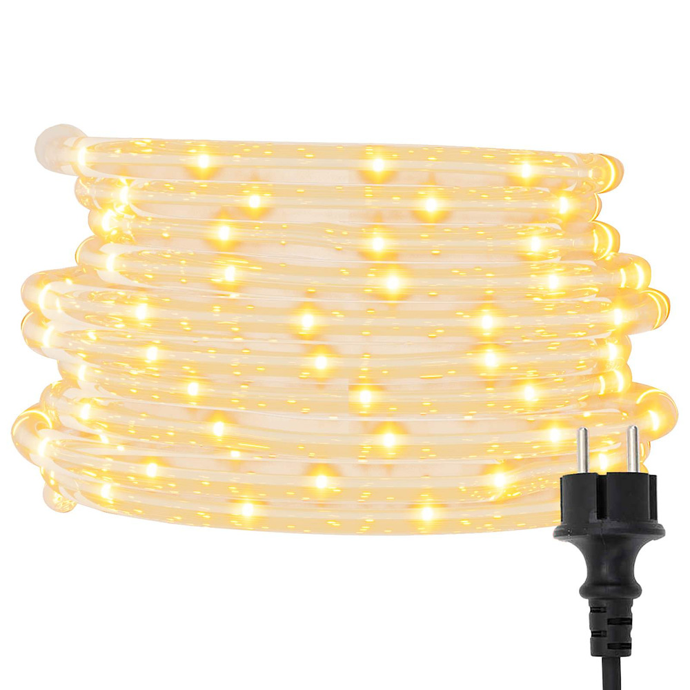 Lumière en corde avec 2400 led blanc chaud 100 m pvc