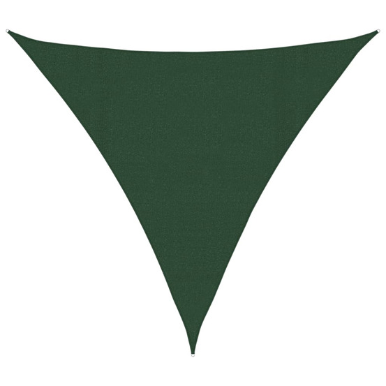 Voile d'ombrage 160 g/m² vert foncé 4,5x4,5x4,5 m pehd