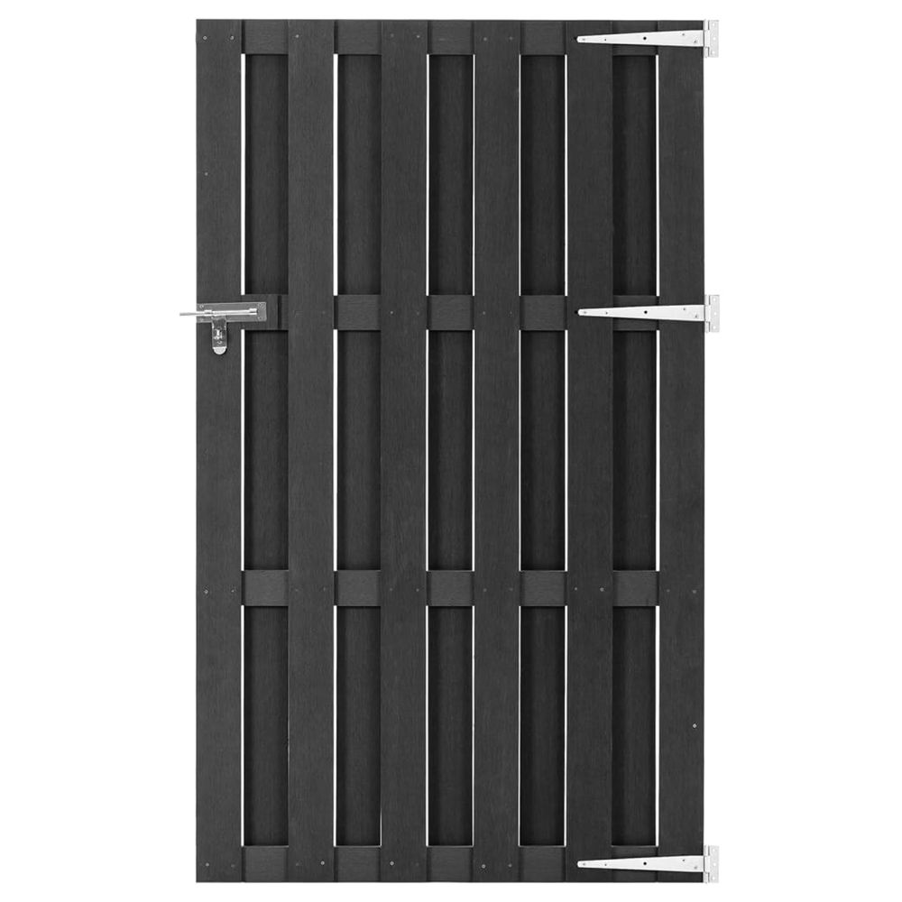 Portillon wpc 100x180 cm gris