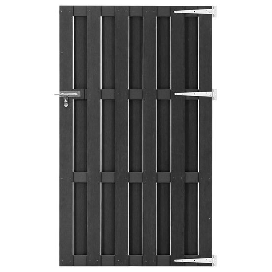 Portillon wpc 100x180 cm gris
