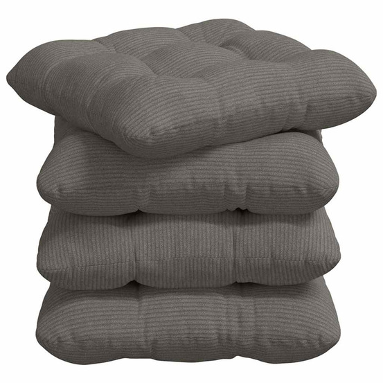 Coussins de siège 4 pcs gris clair 45 x 45 cm
