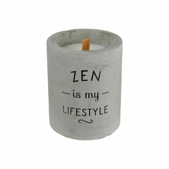 Bougie senteur linge frais pot en ciment zen is my lifestyle