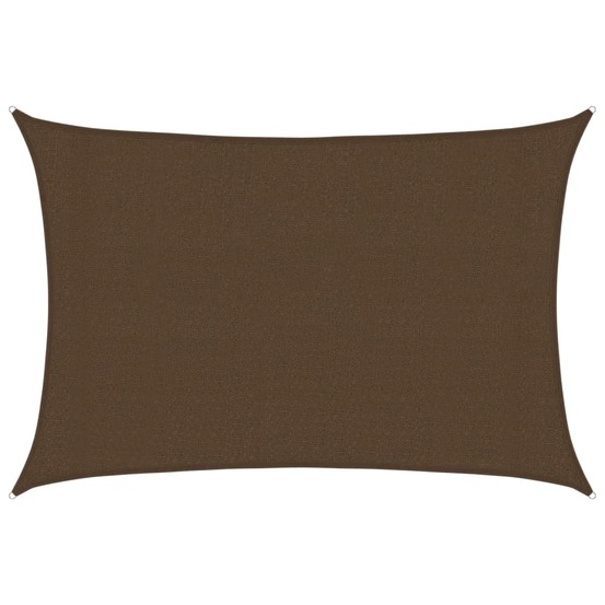Voile d'ombrage 160 g/m² marron 3x4,5 m pehd