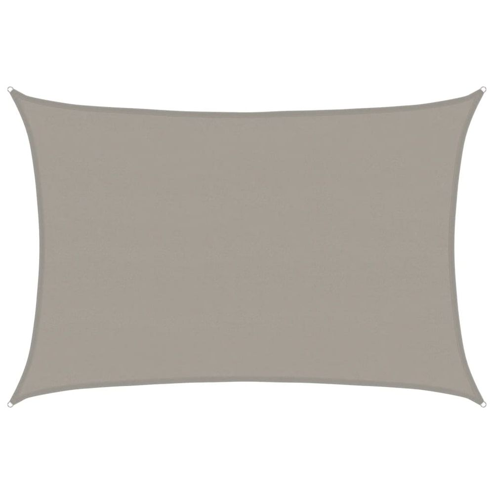 Voile d'ombrage 160 g/m² rectangulaire gris clair 5x6 m pehd