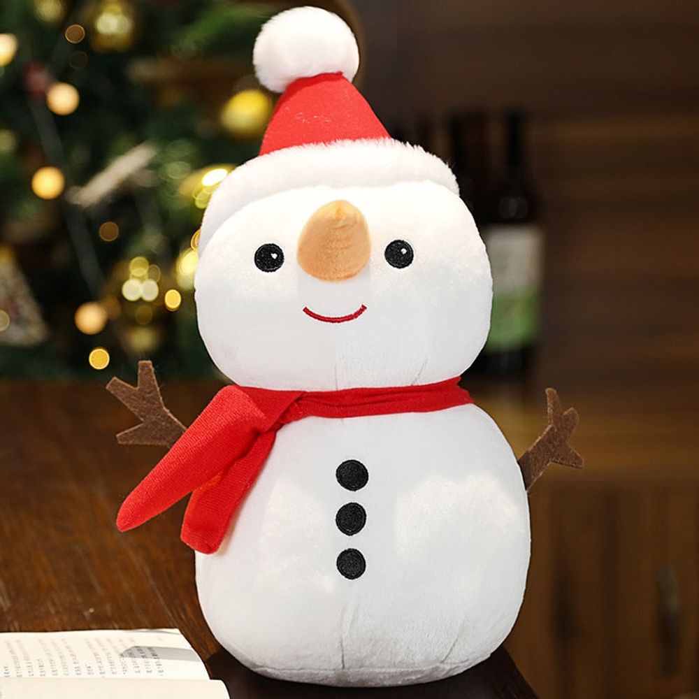 Peluche de noël - bonhomme de neige