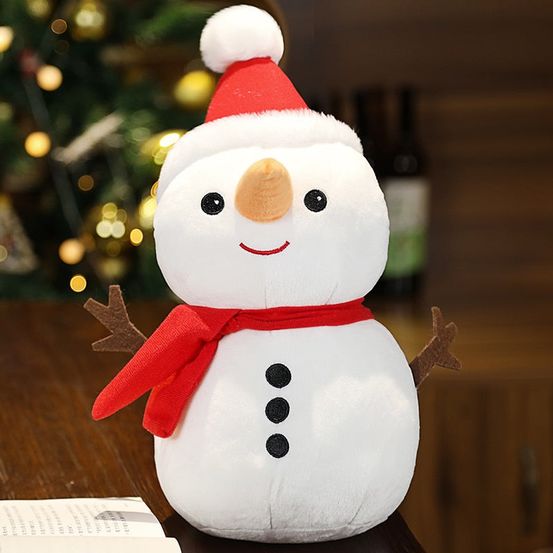 Peluche de noël - bonhomme de neige