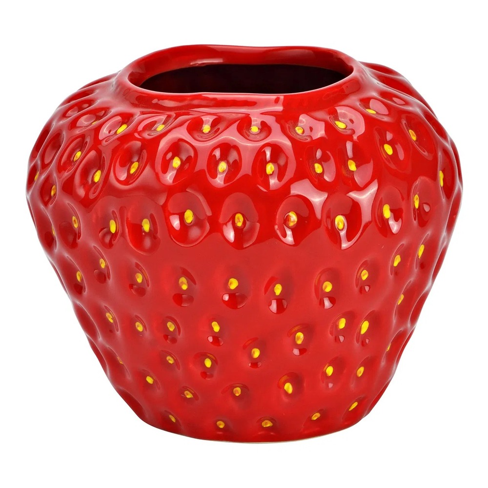 Vase fraise en céramique
